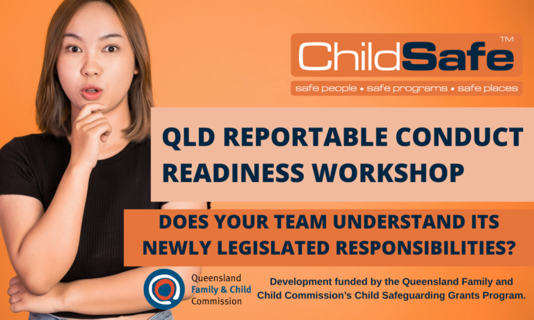 QLD Reportable Conduct Readiness Workshop – public webinar for Queensland organisations