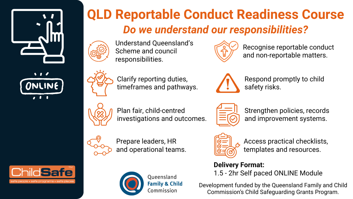 QLD Reportable conduct online module